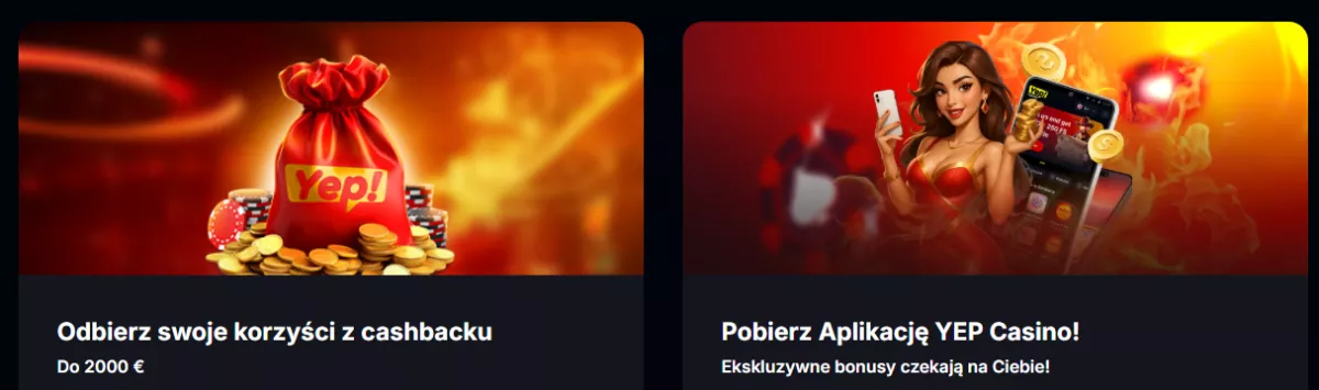 Bonusy YEP Casino